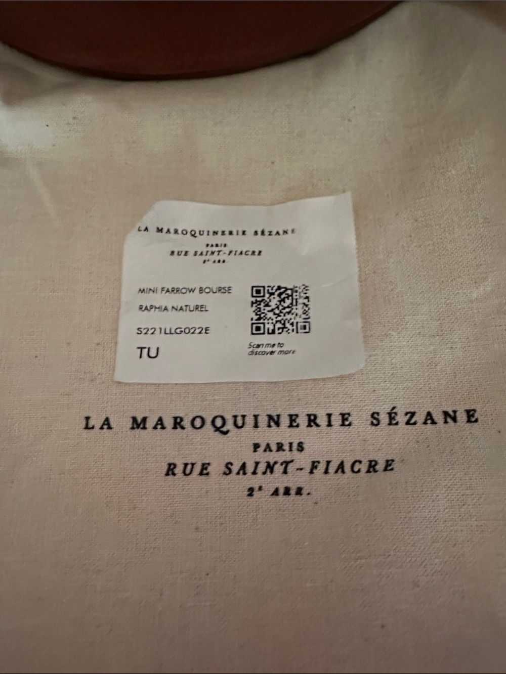 Beautiful Sezane Mini Farrow Raffia Bucket Bag with Brown Leather Trim..NEE - Picture 2 of 4